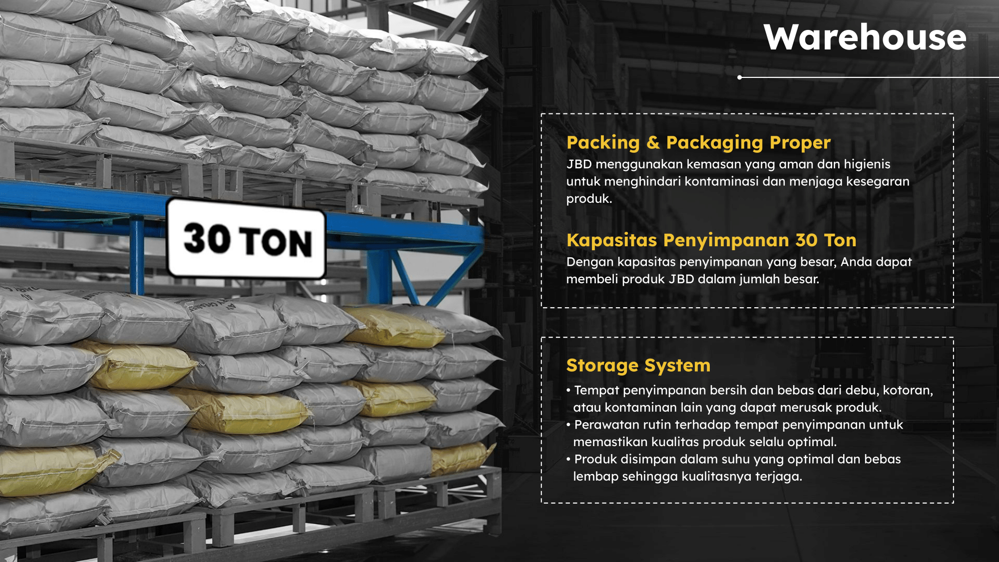 Supply bahan baku siap dikirim ke berbagai wilayah Indonesia.